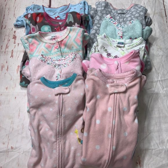 Custom Variety Pack Other - Baby Girl 6 Month Sleeper Lot